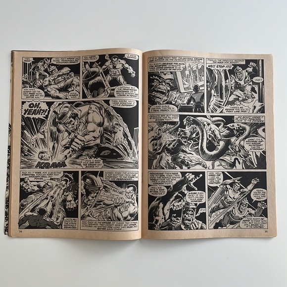 THE RAMPAGING HULK Lot of 2 - #5 and #6 Marvel/Curtis Comic Magazine 1977 UC - Picture 13 of 14